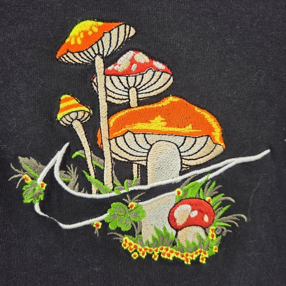 Nike Sportswear Mushroom T Shirt Black DM7976-010 Small - Picture 2 of 6
